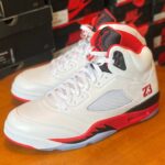 DETAILED LOOK: Air Jordan 5 “Fire Red Black Tongue” (2025)