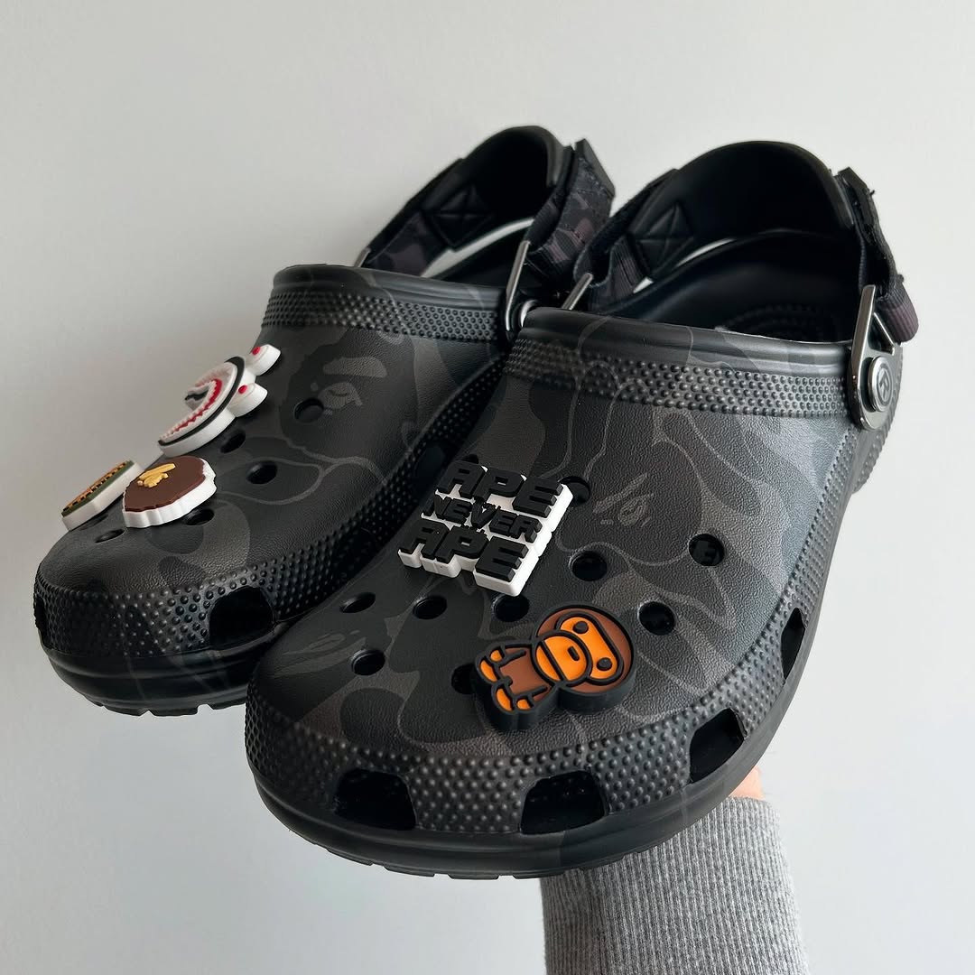 Bape x Crocs Classic Clog “Black Camo” Friends and Family Exclusive