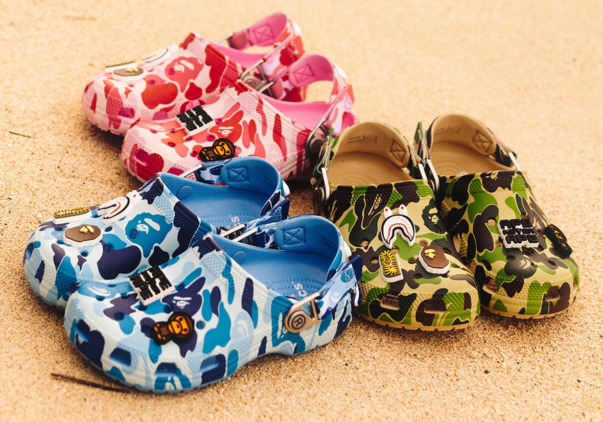 BAPE x Crocs Classic Clog Collection Releases in March