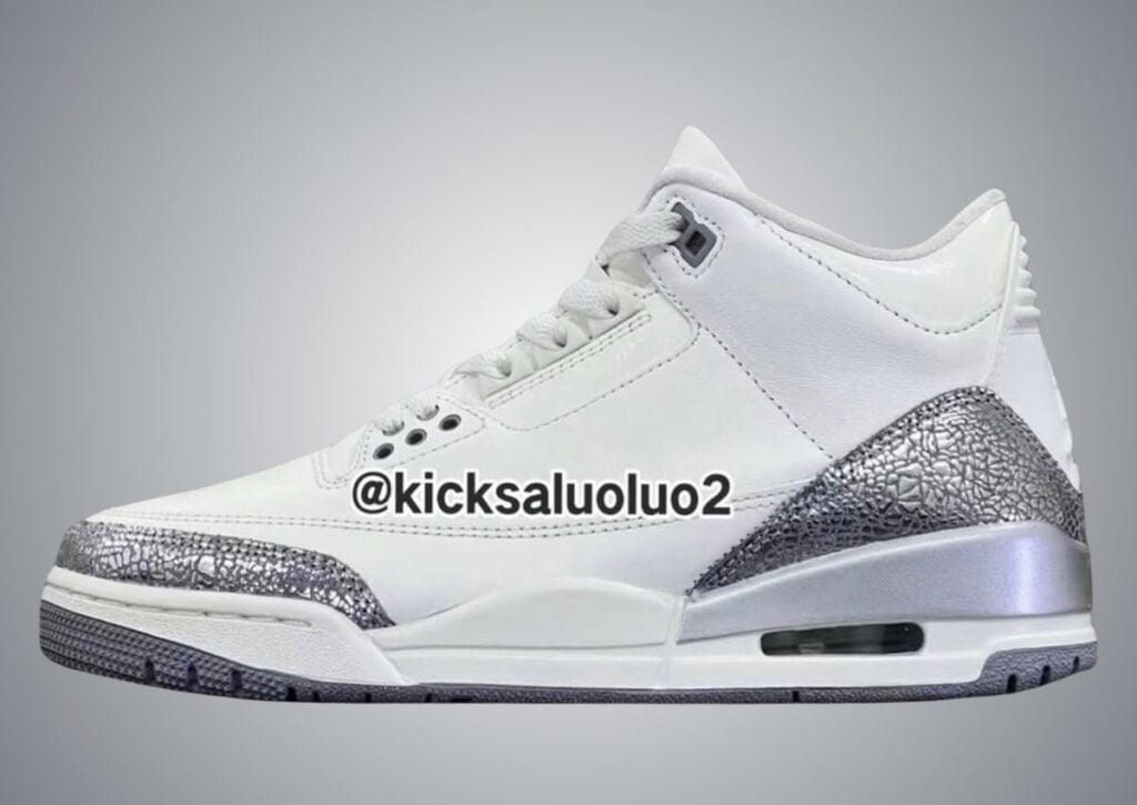 Air Jordan 3 “Sail Metallic Silver” Releases April 2025