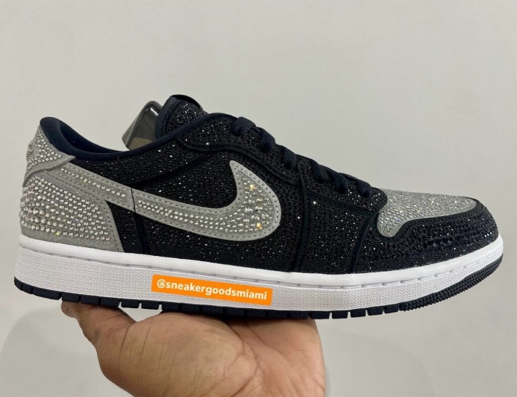 FIRST LOOK: Swarovski x Air Jordan 1 Low “Shadow”